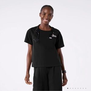 Figs LIMITED EDITION Women’s Black Scrub top Crew TEE